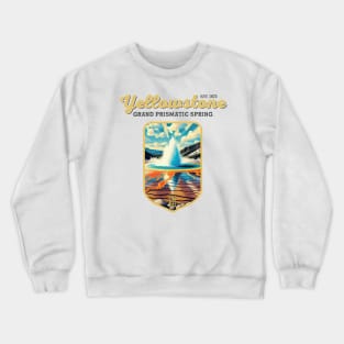 USA - NATIONAL PARK - YELLOWSTONE Grand Prismatic Spring - 8 Crewneck Sweatshirt